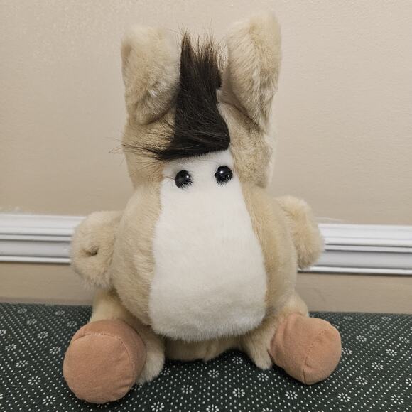 VTG 1995 Happiness Express HORSE DONKEY Hand Puppet Plush 14" - Picture 1 of 10